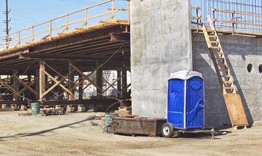 ensure proper sanitation on a work site with readily available portable toilets